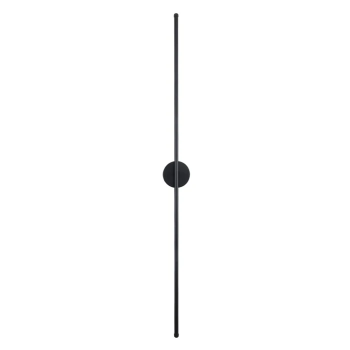 VenCore Linear Round 6093-20003 - Modern Wall 2-Light LED 18W 120cm Black Aluminum with Adjustable CCT (Warm-Daylight-Cool) via On-Off switch