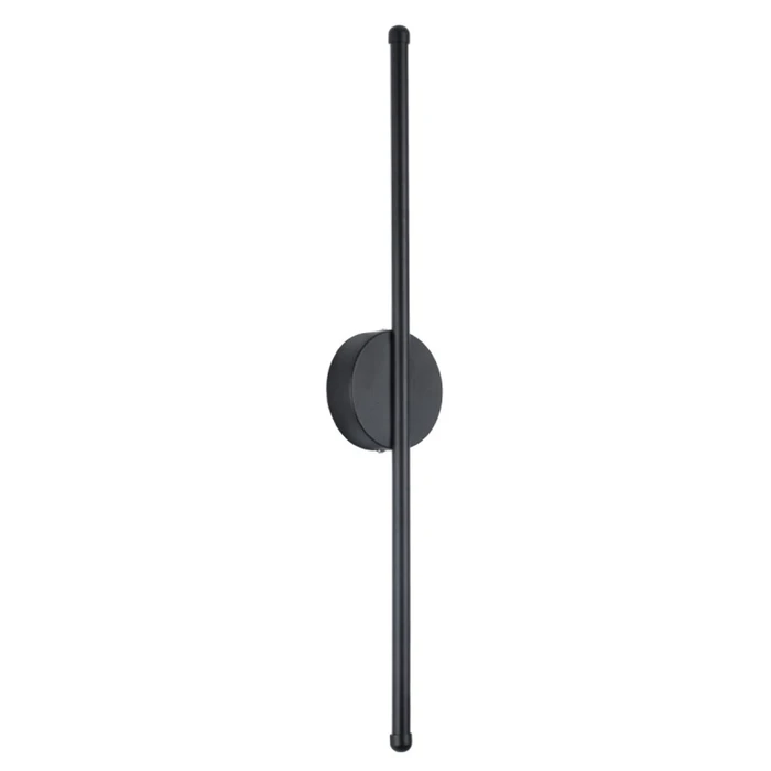VenCore Linear Round 6093-20002 - Modern 2-Light 9W LED Wall Light 60cm with Adjustable CCT, Black Aluminum (CCT via On-Off Switch)