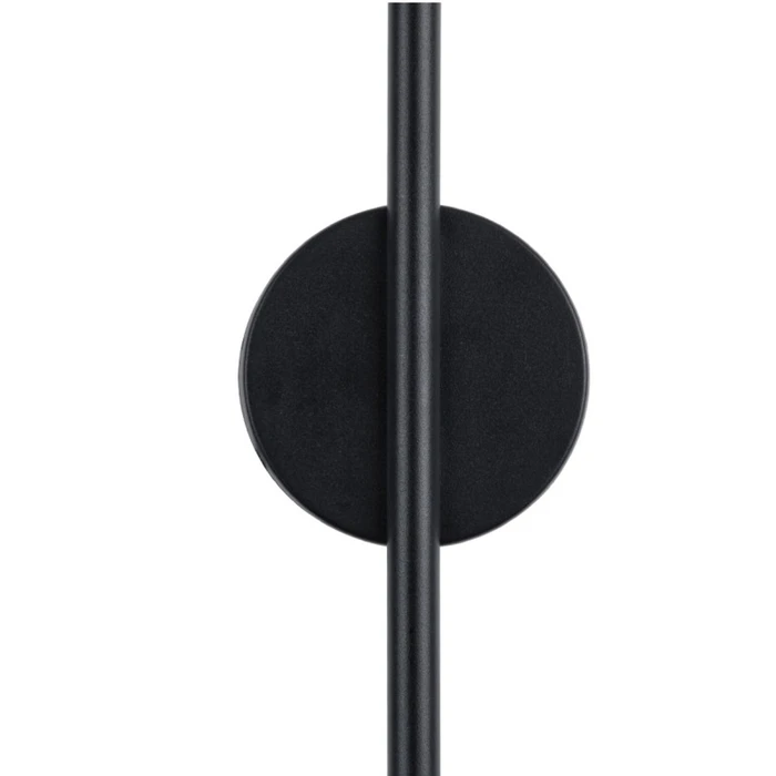 VenCore Linear Round 6093-20002 - Modern 2-Light 9W LED Wall Light 60cm with Adjustable CCT, Black Aluminum (CCT via On-Off Switch)