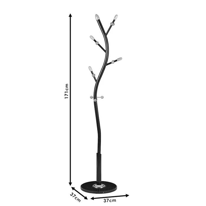 VenCore Arbor White 5520-10002 - Metal Coat Rack / Coat Stand White 37x37x171 cm