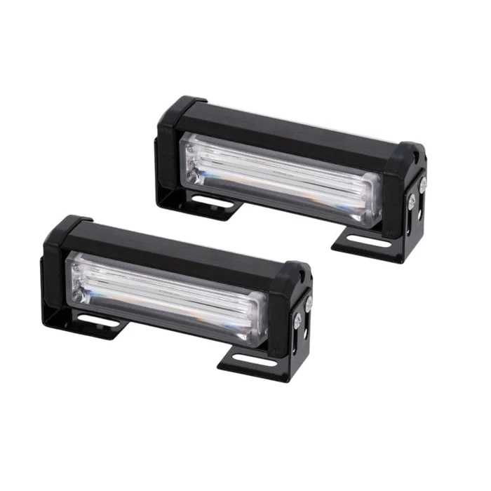 VenCore Σετ 2 Τεμ. Προειδοποιητικών LED CREE CXB COB Αδιάβροχες Μπάρες με Βάση και Διακόπτη ON/OFF Διπλού Χρώματος Κόκκινο-Μπλε 12-24V