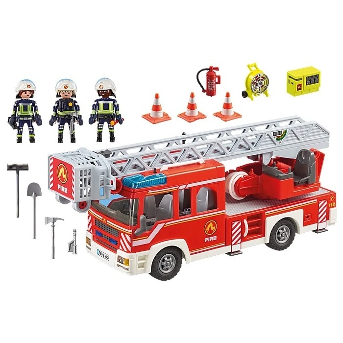 Playmobil Figurines Set Fire Ladder Unit