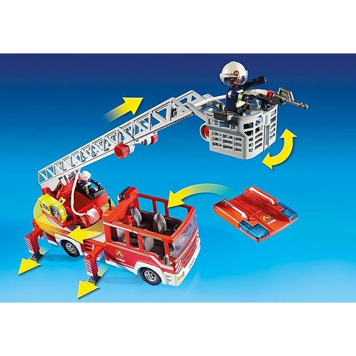 Playmobil Figurines Set Fire Ladder Unit