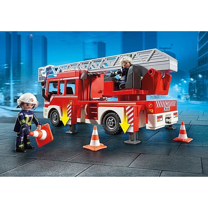 Playmobil Figurines Set Fire Ladder Unit