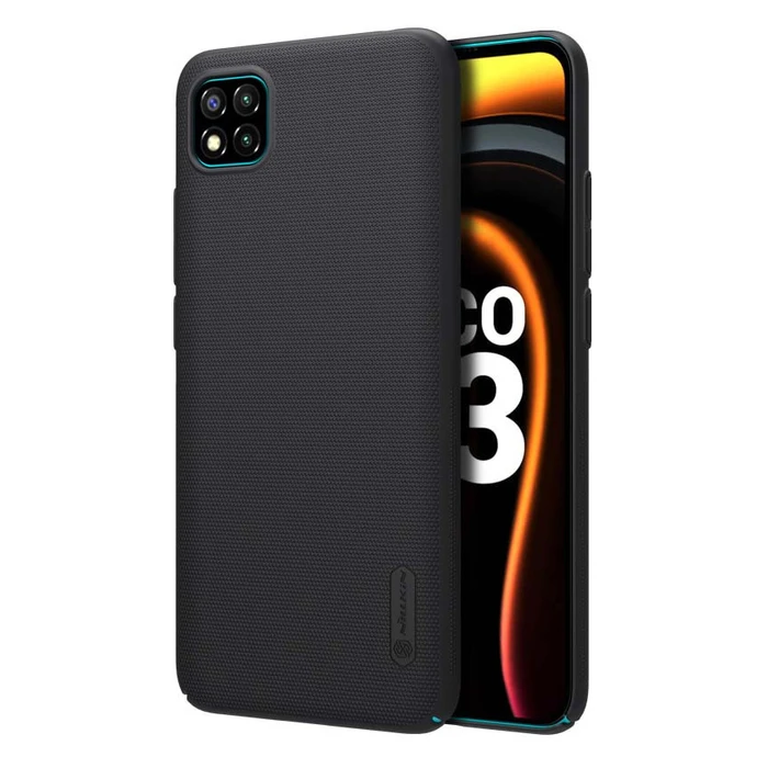 Θήκη Κινητού Nillkin Super Frost Shield Για Xiaomi Poco C3, Μαύρη