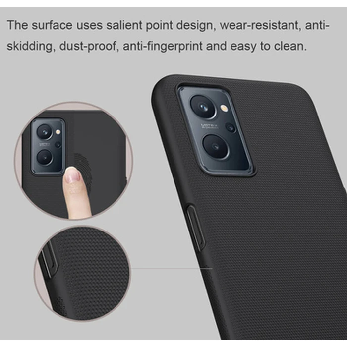 Θήκη Κινητού Nillkin Super Frosted Shield για Realme 9i, μαύρη