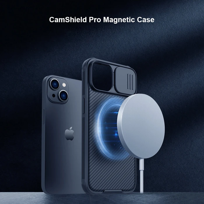 Θήκη Κινητού Nillkin CamShield Pro Magnetic για iPhone 14 Plus, μαύρη