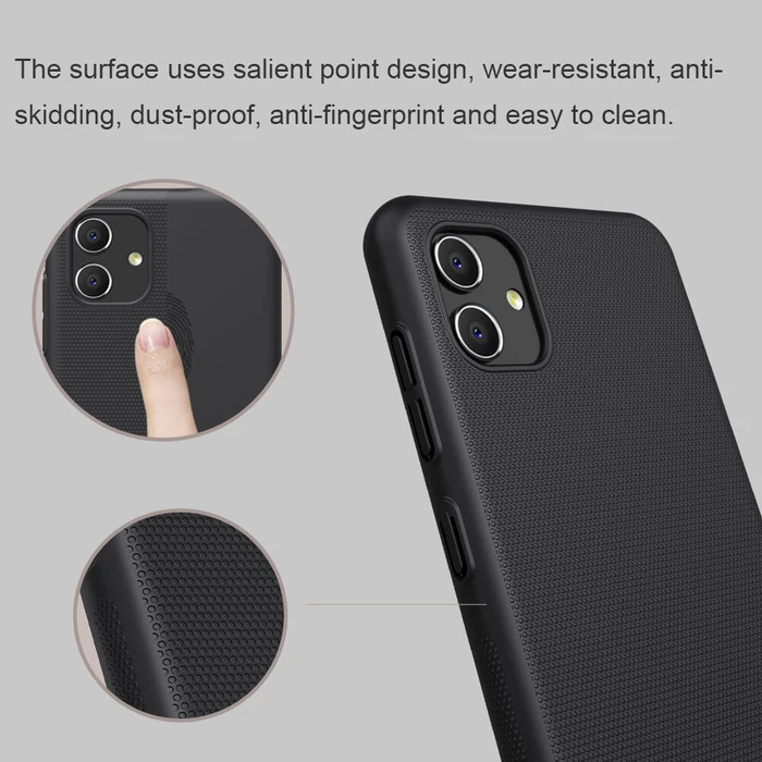 Θήκη Κινητού Nillkin Super Frosted Shield για Samsung A04, μαύρη