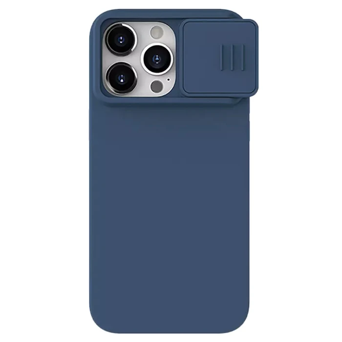 Θήκη Κινητού Nillkin CamShield Silky Silicone για iPhone 15 Pro Max, μπλε