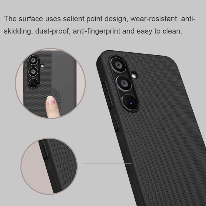 Nillkin Super Frosted Back Cover Σιλικόνης / Πλαστικό Μαύρο (Galaxy A35) 6902048275317