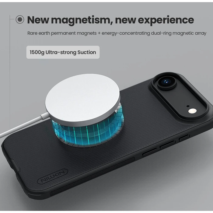 Nillkin Super Frosted Pro Magnetic Back Cover Πλαστικό / Σιλικόνης Μαύρο (iPhone Air)