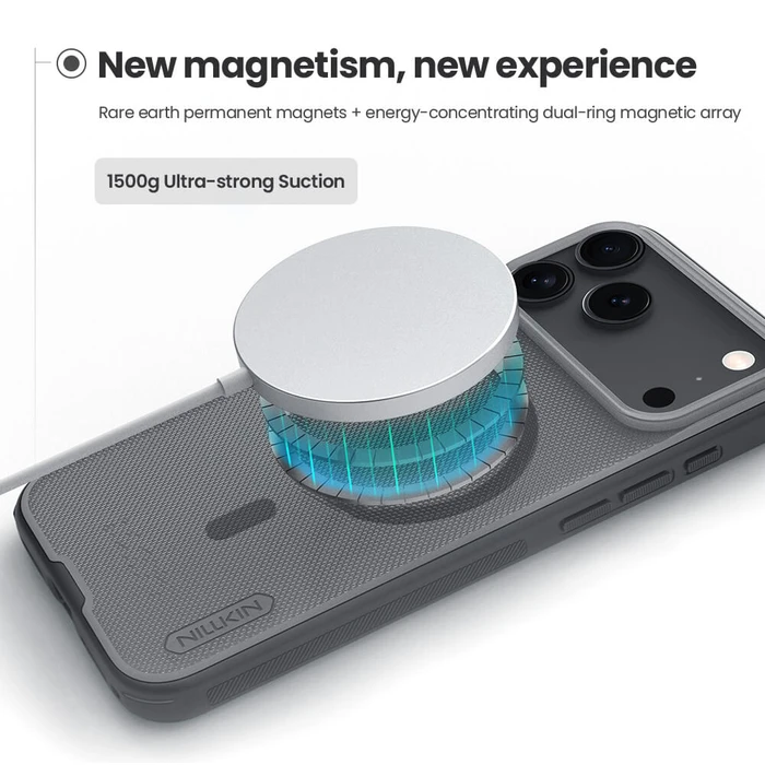Nillkin Super Frosted Shield Pro Magnetic Back Cover Πλαστικό / Σιλικόνης Διάφανο (iPhone 17 Pro)
