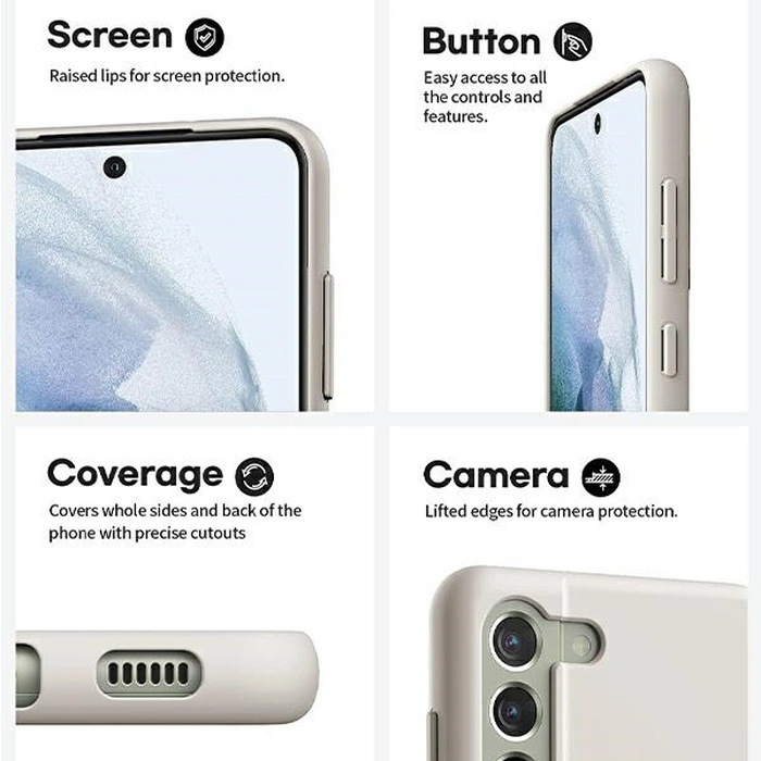 Mercury Silicone Case Apple iPhone 15 Pro Max light gray