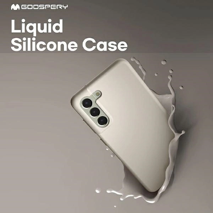 Mercury Silicone Case Apple iPhone 15 Pro Max light gray