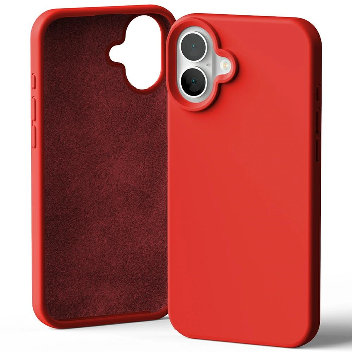 Mercury Silicone Case Apple iPhone 16 Plus red