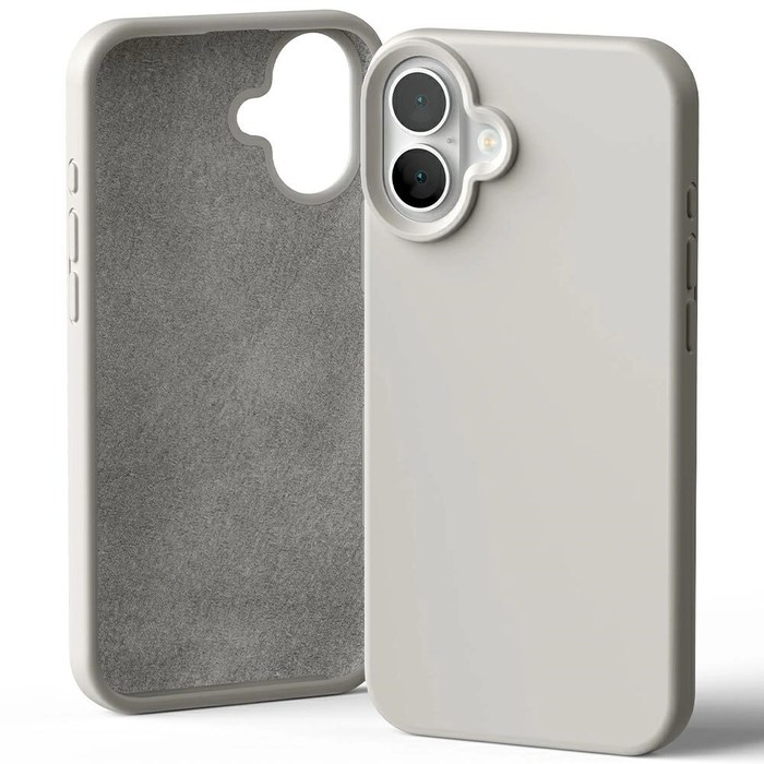 Mercury Silicone Case Apple iPhone 16 Plus stone