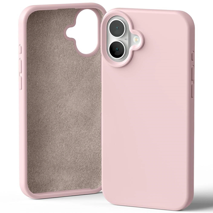Mercury Silicone Case Apple iPhone 16 Plus pink sandy