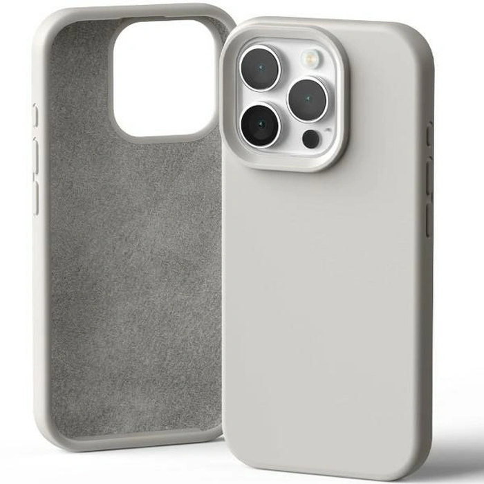 Mercury Silicone Case Apple iPhone 16 Pro stone