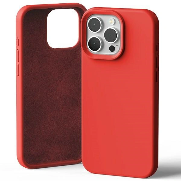 Mercury Silicone Case Apple iPhone 16 Pro Max red
