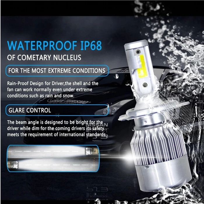 VenCore 3216-10012 - Ζεύγος λαμπτήρων LED HIR2 9012 C6 7200 lm Ψυχρό Λευκό 6000K 12-24V