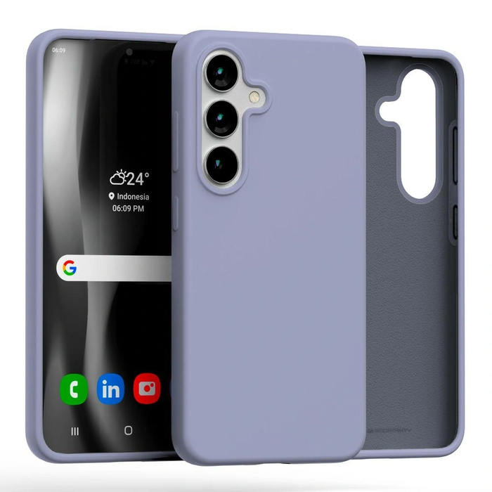 Mercury Silicone Case Samsung Galaxy S25 lavender