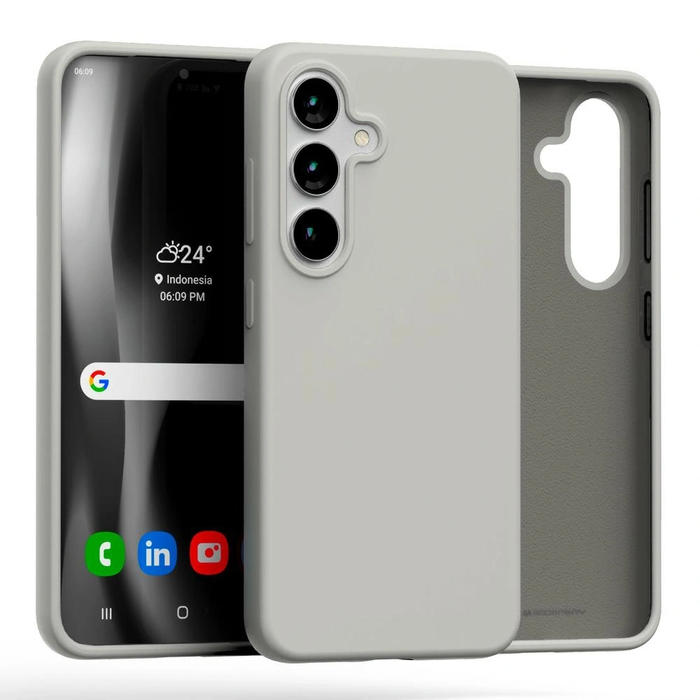Mercury Silicone Case Samsung Galaxy S25 stone