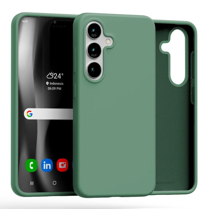 Mercury Silicone Case Samsung Galaxy S25 green