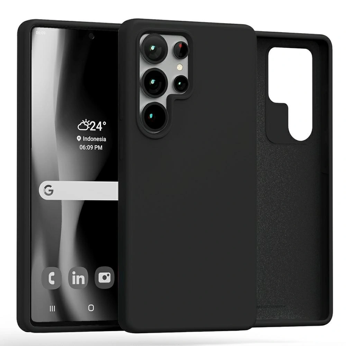 Mercury Silicone Case Samsung Galaxy S25 Ultra black