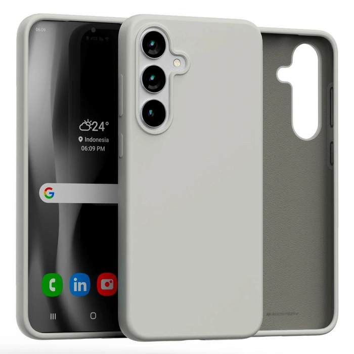Mercury Silicone Case Samsung Galaxy S25+ Plus stone