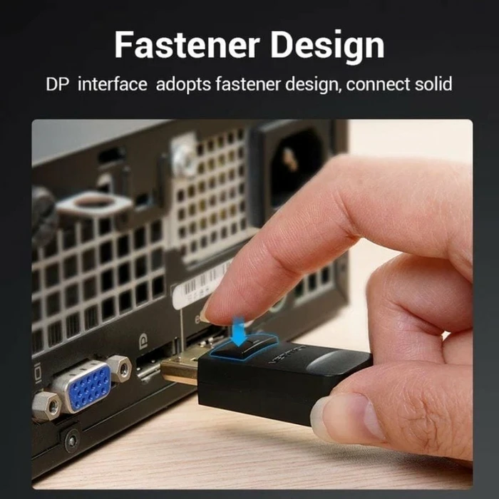 Καλώδιo DisplayPort σε VGA Vention HBLBH Μαύρο 2 m