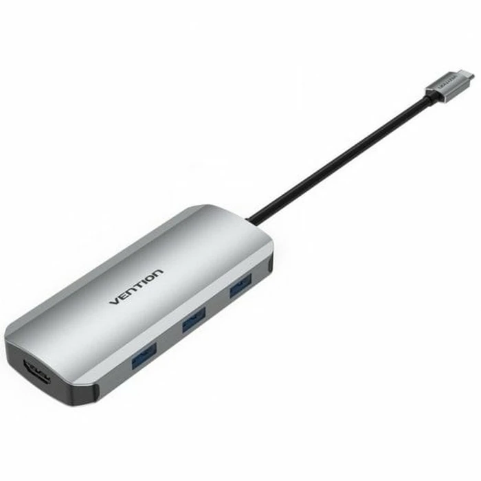 USB Hub Vention 7 σε 1(Silver)