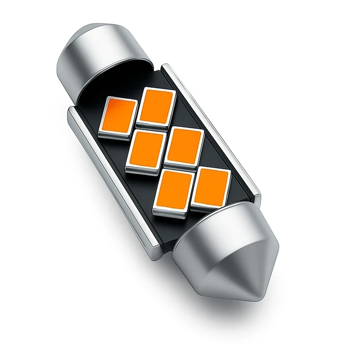 VenCore 3216-10098 - C5W Festoon 36mm LED Tube Bulb Orange 12V 1.5W 260lm