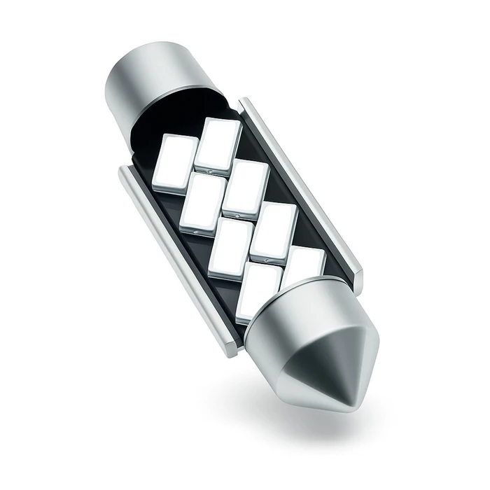 VenCore 3216-10111 C5W Festoon 42mm - Λάμπα LED Σωληνωτή 12V 2W Πράσινη (8× SMD 5630, 360 lm)