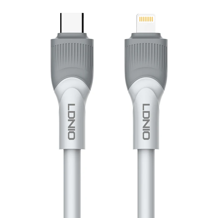 Καλώδιο Lightning Ldnio σε USB-C LC601I, 30W PD, 1m, γκρι
