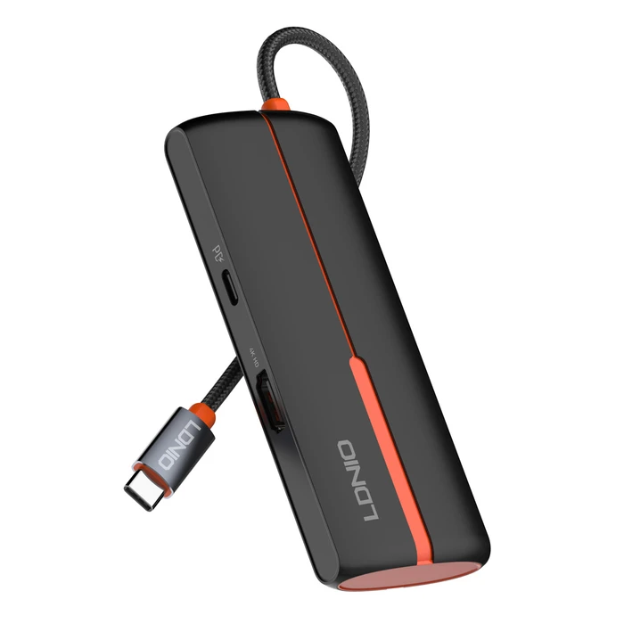 Docking Station Ldnio DS-25H, 5 Θυρών, USB-C Σύνδεση, 4K, 100W Pd, Μαύρο
