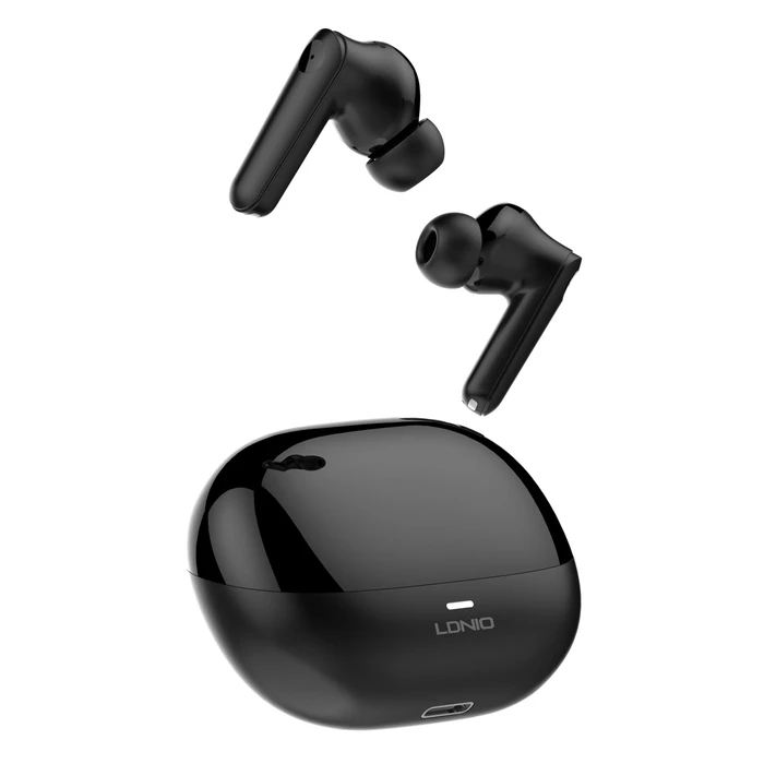 Ldnio T05 In-ear Bluetooth Handsfree Ακουστικά με Θήκη Φόρτισης Μαύρα
