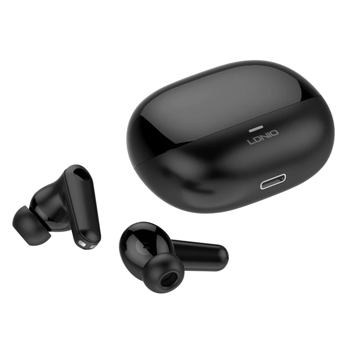Ldnio T05 In-ear Bluetooth Handsfree Ακουστικά με Θήκη Φόρτισης Μαύρα