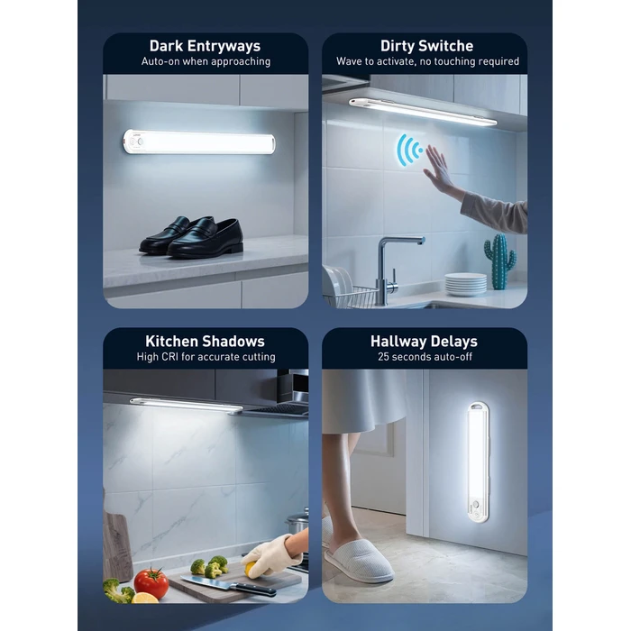 Ldnio LED Φωτιστικό για Ντουλάπες με Αισθητήρα Κίνησης