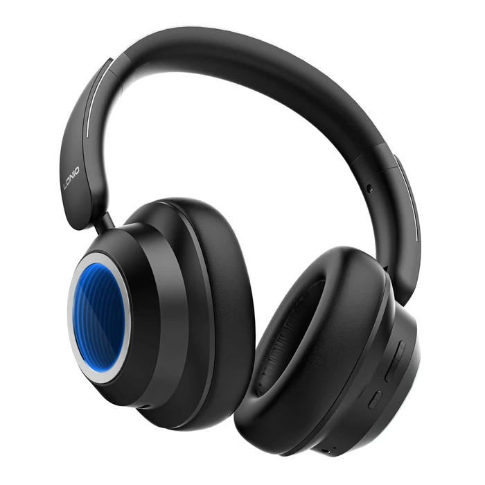Ldnio H01 Ασύρματα / Ενσύρματα Over Ear Ακουστικά με 75 ώρες Λειτουργίας Μαύρα