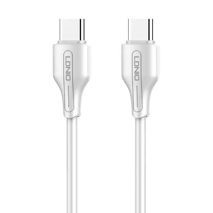 Καλώδιo USB Ldnio Type-C σε Type-C LC121C, 65W PD, 1m, λευκό