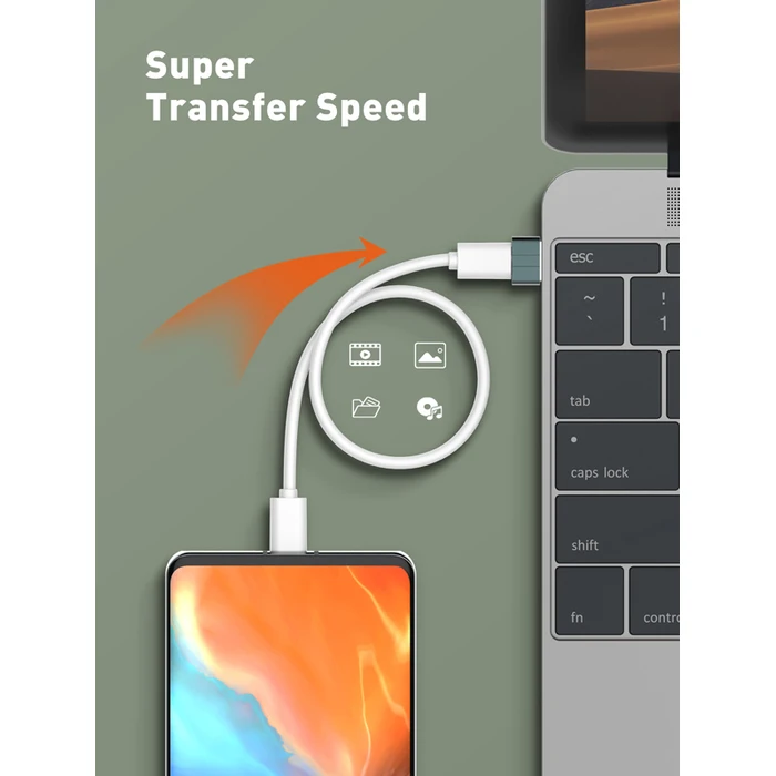 Αντάπτορας USB Ldnio σε USB-C LC150, αρσενικό σε θηλυκό, γκρι