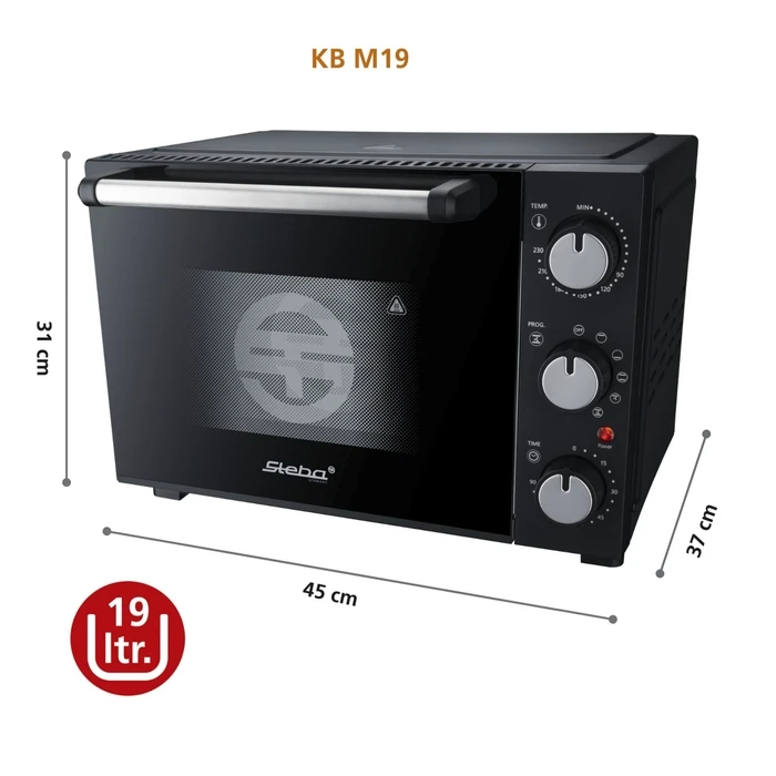 Φουρνάκι Steba KB M 19 (19 lt) με Κυκλοφορία Αέρα