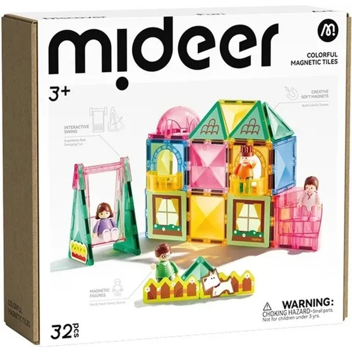 Mideer Rodzina Magnetic Construction Set, 32 pcs