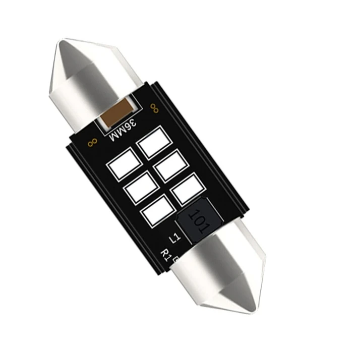 VenCore 3216-10145 C5W Festoon CanBus Gen4 36mm - Blue LED Festoon Bulb, 6 x SMD 3020, 2W, 290 lm