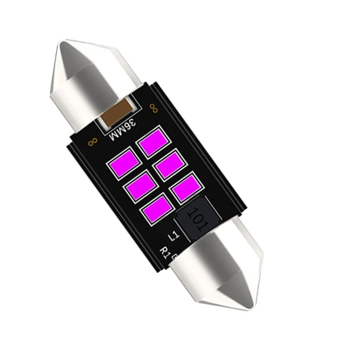 VenCore 3216-10147 - C5W 36mm Festoon CanBus Gen4 LED Bulb Pink 2W 290 lm