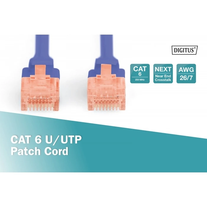Καλώδιο Δικτύου Digitus Patch Rj45 Cat.6 U/Utp Pe