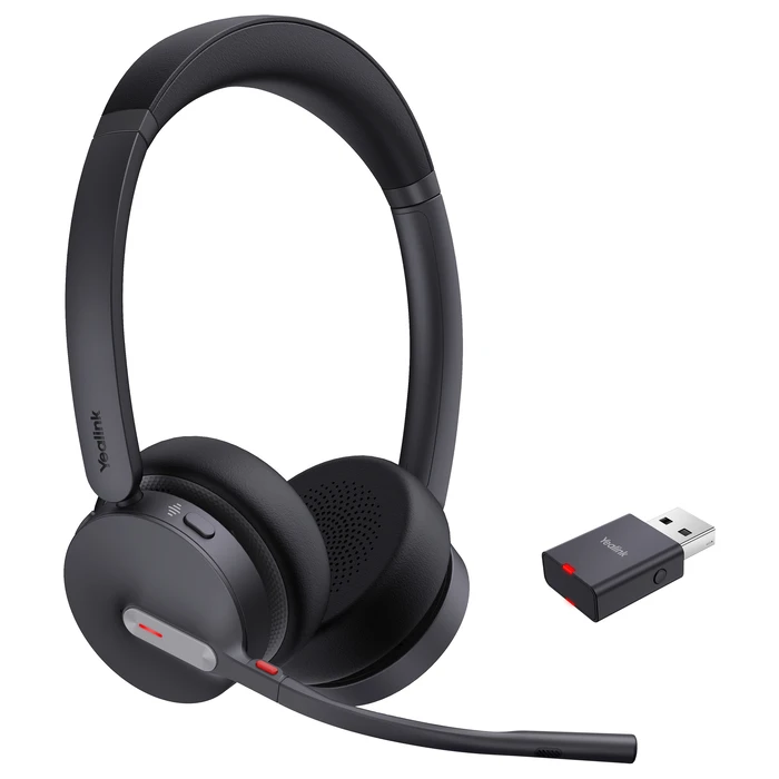 Ακουστικά Yealink WH64 Hybrid Dual με βάση φόρτισης