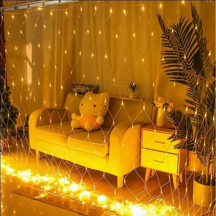 VenCore 7042-10006 - Fairy LED Δίχτυ 6x4m 672 LED 2200K Θερμό Λευκό