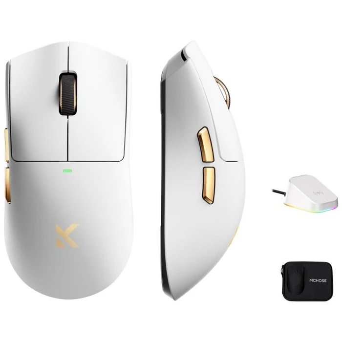 Mchose K7 Ultra Wireless Gaming Mouse 42000 DPI White (MC-K7-11)