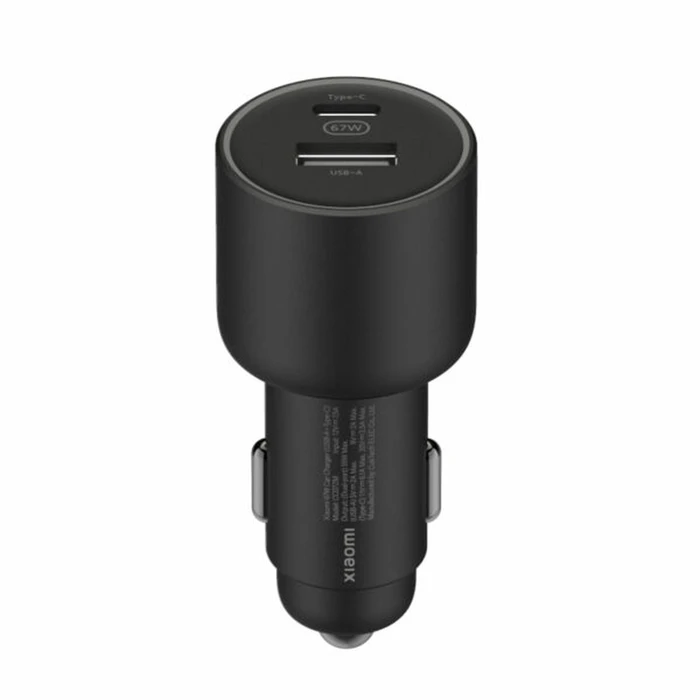 Φορτιστής Αυτοκινήτου USB + Καλώδιο USB-C Xiaomi 67W Μαύρο